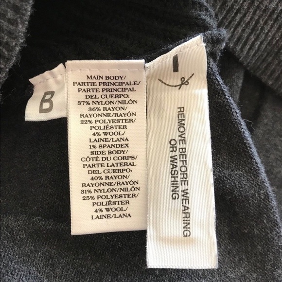 Ann Taylor Gray Wool Sweater Dress Medium - Picture 5 of 6